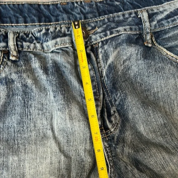 Buffalo David Bitton Relaxed Acid Washed Blue Jeans - Picture 11 of 15